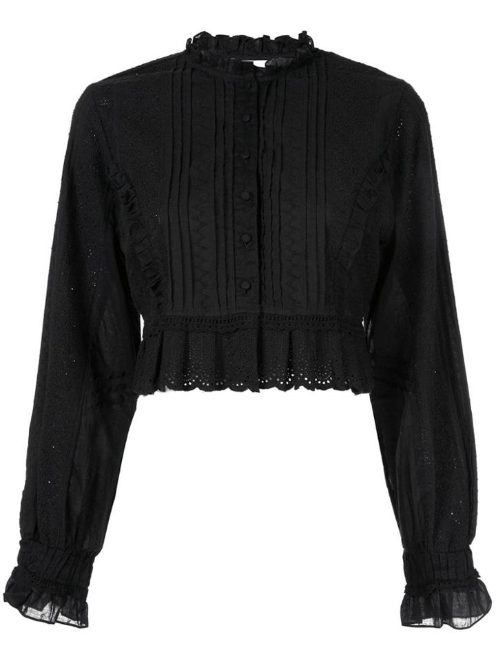 Sir. Celié Pleated Shirt - Black
