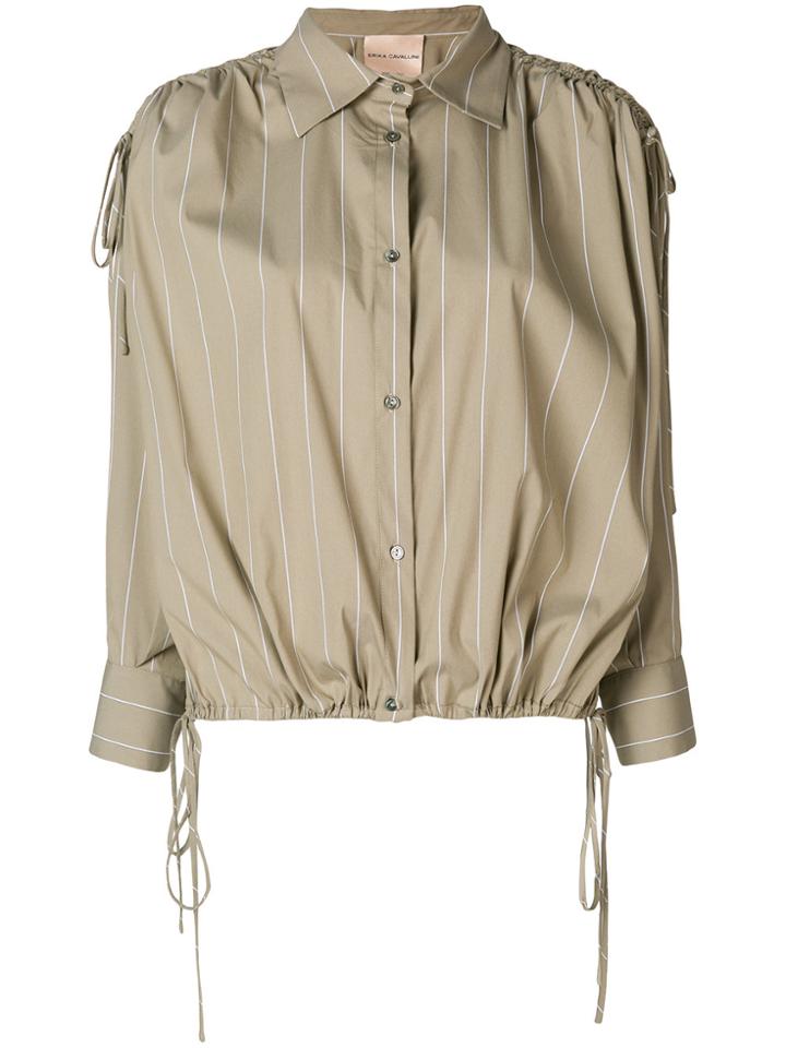 Erika Cavallini Striped Shirt - Nude & Neutrals