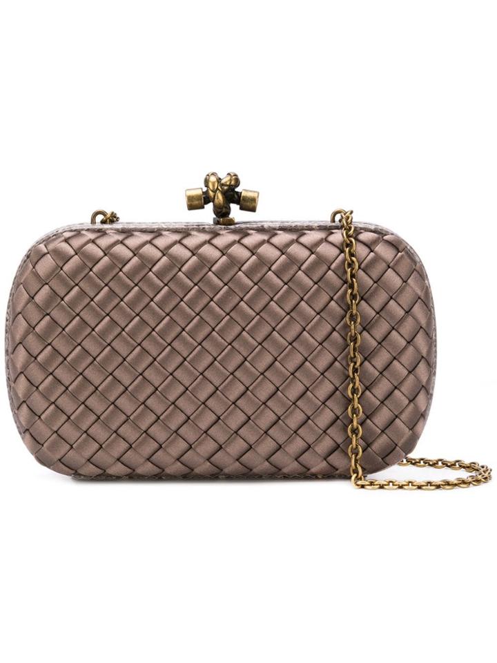 Bottega Veneta Chain Knot Shoulder Bag - Brown