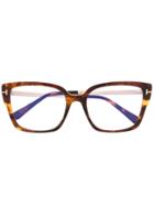 Tom Ford Eyewear Classic Wayfarer Glasses - Brown