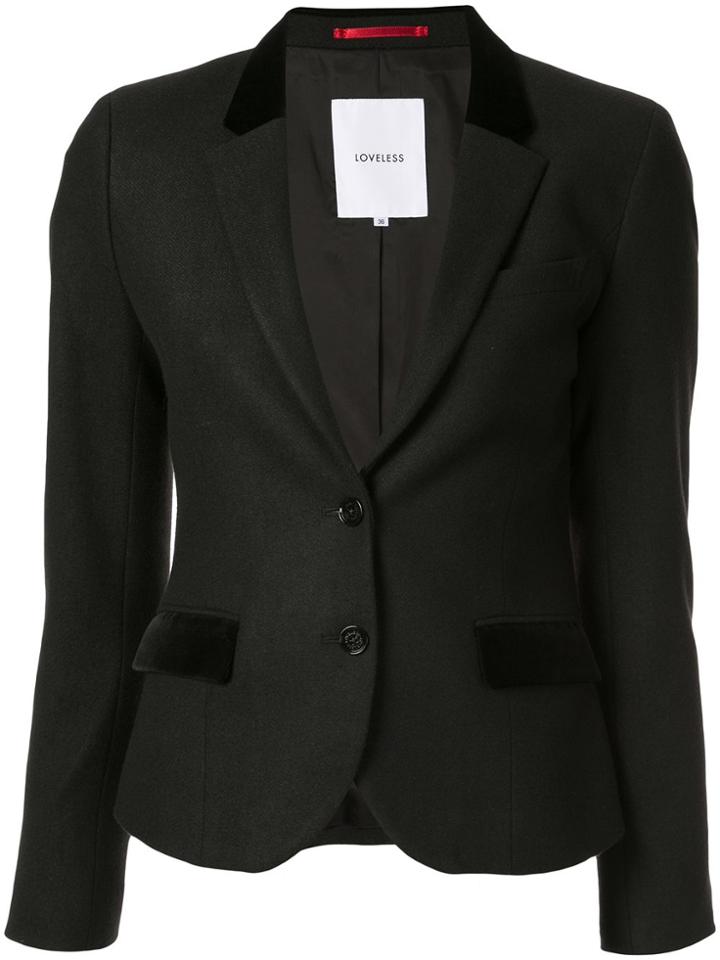 Loveless Colour Block Blazer - Black