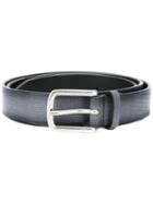 Orciani - Crocodile Effect Belt - Men - Leather - 90, Grey, Leather