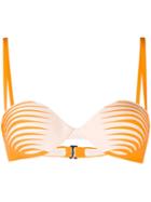 La Perla 'voyage' Bikini Top, Women's, Size: 36b, Yellow/orange, Nylon/spandex/elastane