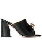 Gucci Slip-on Pearl Mules - Black