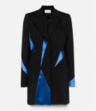 Christopher Kane Tailored Coat With Contrasting Fabric Inserts