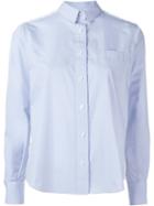 Sacai Lace Back Shirt, Women's, Size: 2, Blue, Polyester/cotton