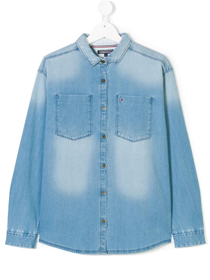 Tommy Hilfiger Junior Teen Denim Shirt - Blue