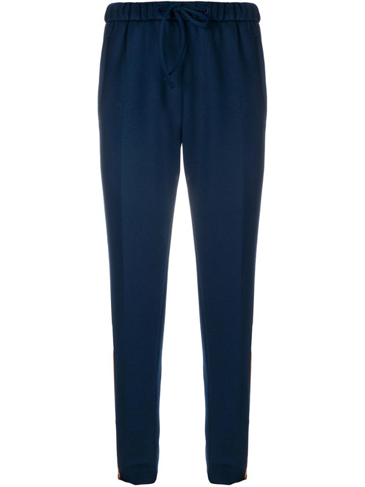 Mira Mikati 4 Stripe Track Pants - Blue