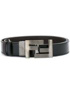 Fendi Classic Belt, Men's, Black, Calf Leather/metal (other)