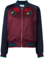 Muveil 'bow Wow' Bomber Jacket - Red