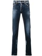 Philipp Plein Tape Slim-fit Jeans - Blue