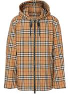 Burberry Vintage Check Hooded Jacket - Yellow