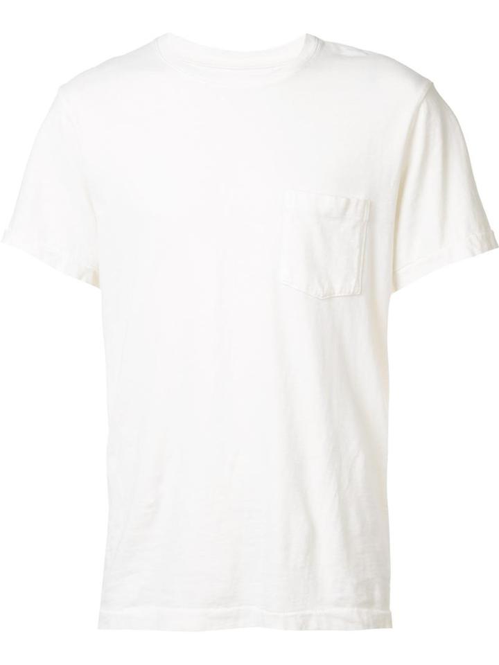 Current/elliott Chest Pocket T-shirt, Men's, Size: Xl, White, Cotton