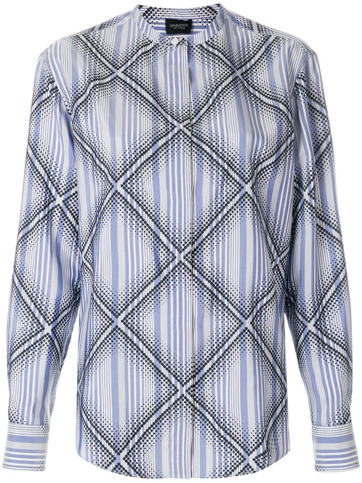 Giambattista Valli Diamond Pattern Shirt - Blue