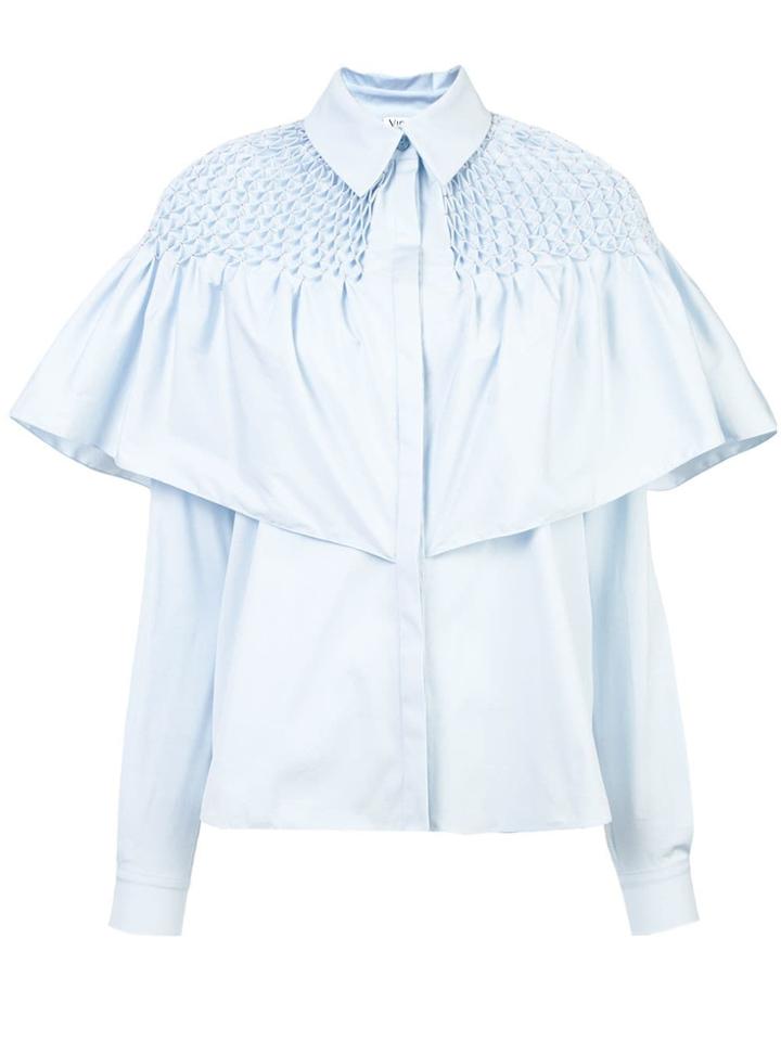 Vionnet Ruffled Shirt - Blue