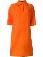 Rochas Shirt Dress, Women's, Size: 42, Yellow/orange, Polyamide/spandex/elastane/silk