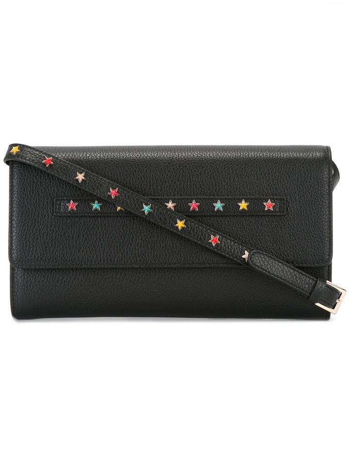 Red Valentino Studded Stars Shoulder Bag, Women's, Black, Leather