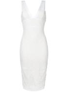 Victoria Beckham Lace Fitted Dress - White