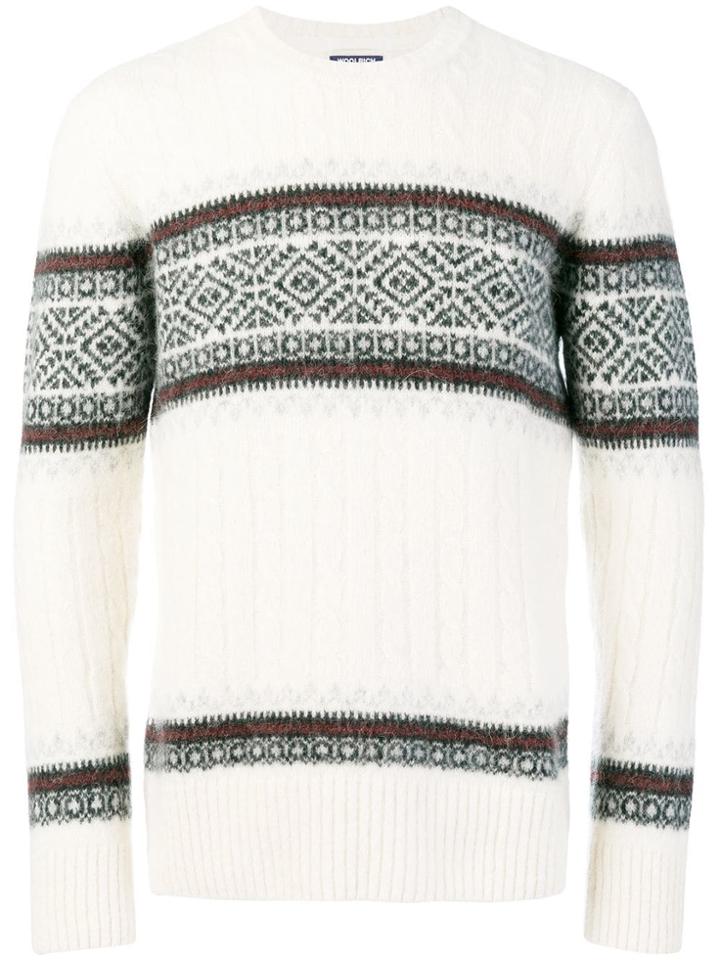 Woolrich Intarsia-knit Jumper - White