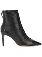 Alexandre Birman Ruched Detail Boots - Black