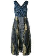 Antonio Marras Ruffled Midi Dress - Blue