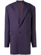 Y / Project Classic Single Breasted Coat - Pink & Purple