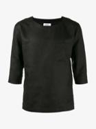 Sulvam Pull Over Shirt, Men's, Size: Small, Black, Linen/flax