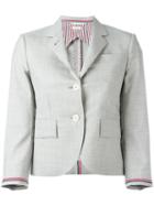 Thom Browne Two Button Blazer, Women's, Size: 42, Grey, Silk/wool