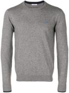 Sun 68 Contrast Hem Sweater - Grey