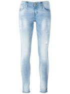 Diesel Ripped Detail Skinny Jeans, Women's, Size: 28/30, Blue, Cotton/polyester/spandex/elastane