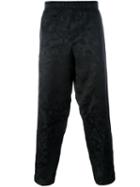 Alexander Mcqueen Skull Jacquard Trousers, Men's, Size: 46, Black, Cotton/silk/viscose/viscose