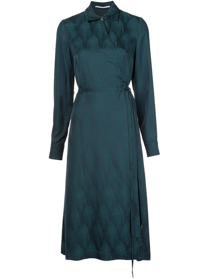 Rosetta Getty Wrap Shirt Dress, Women's, Size: 6, Green, Viscose
