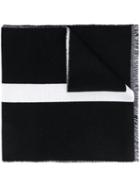 Givenchy - Stars And Stripe Scarf - Men - Wool - One Size, Black, Wool