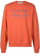 Martine Rose Logo Print Sweatshirt - Orange
