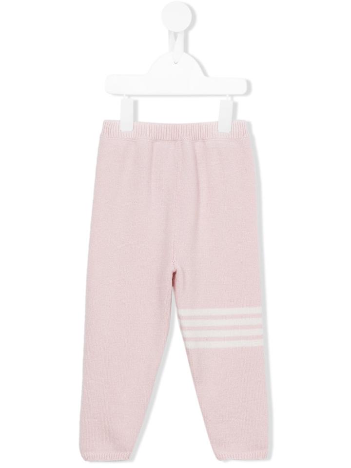 Thom Browne Kids - Knitted Trousers - Kids - Cashmere - 4 Yrs, Pink/purple