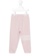 Thom Browne Kids - Knitted Trousers - Kids - Cashmere - 4 Yrs, Pink/purple