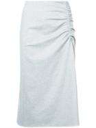 Tibi Shirred Skirt - Grey