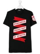 Dsquared2 Kids 'fresh Out Of Scouts' T-shirt - Black