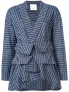 Acler V-neck Corset Shirt - Blue