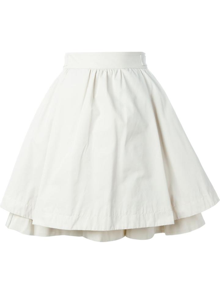 Moncler Layered A-line Skirt - Nude & Neutrals