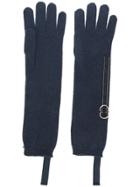 Brunello Cucinelli Bead-embellished Gloves - Blue