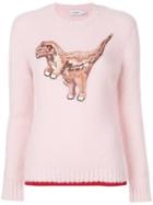 Coach - Sequinned Rexy Crewneck Jumper - Women - Nylon/spandex/elastane/mohair/wool - L, Pink/purple, Nylon/spandex/elastane/mohair/wool