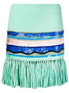 Emilio Pucci Fringed Skirt - Green