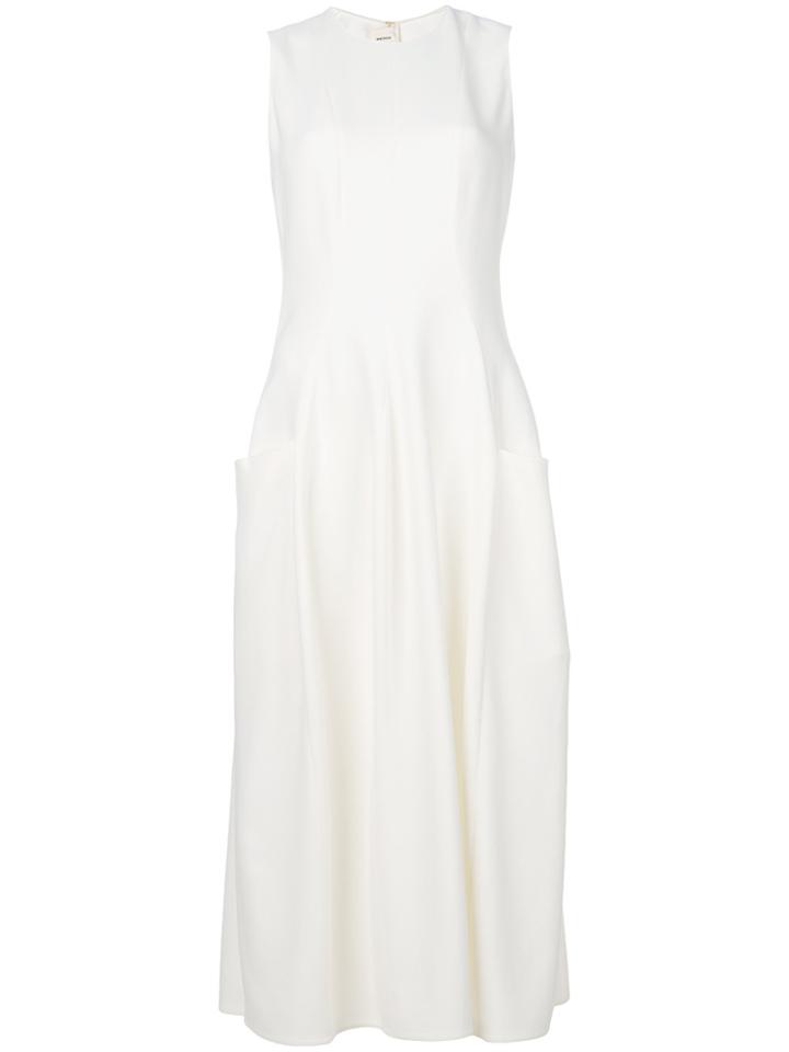 Maison Rabih Kayrouz Pocket Midi Dress - White