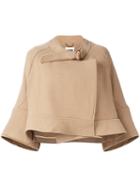 Chloé Cropped Jacket, Women's, Size: 36, Nude/neutrals, Cotton/polyamide/virgin Wool