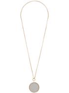 Jw Anderson Mirror Pendant Long Necklace - Gold