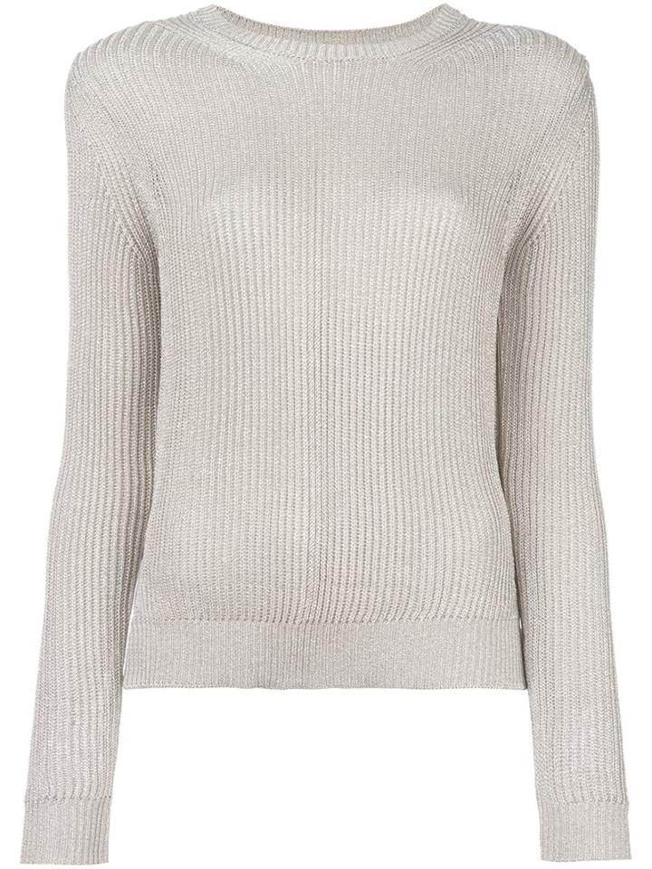 P.a.r.o.s.h. 'poro' Pullover, Women's, Size: Small, Nude/neutrals, Polyester/metallic Fibre