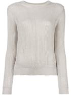 P.a.r.o.s.h. 'poro' Pullover, Women's, Size: Small, Nude/neutrals, Polyester/metallic Fibre