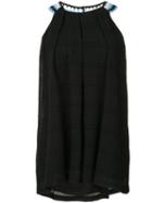 Novis - Halter Shift Top - Women - Silk/cotton/spandex/elastane - 6, Black, Silk/cotton/spandex/elastane