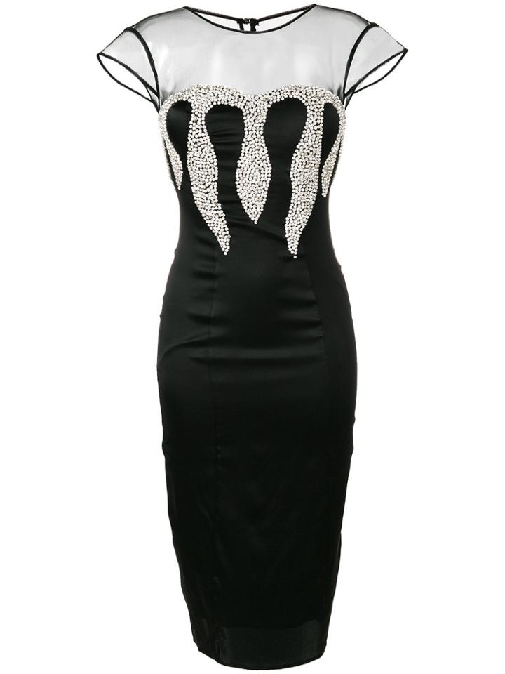 Philipp Plein Veronika Flame Dress - Black